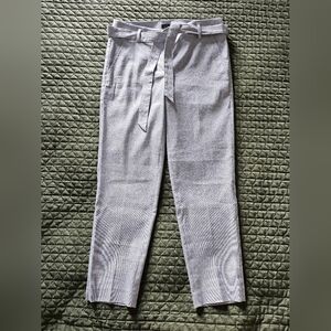 LOFT Women's Gray Linen Ankle Pants NWT